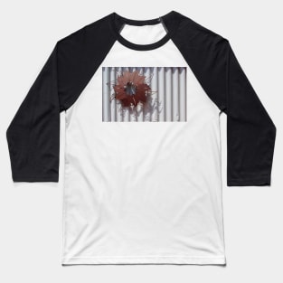 Corrugated Iron and Metal leaves by Avril Thomas Baseball T-Shirt